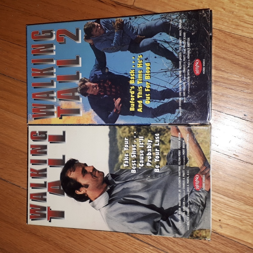 Walking Tall 1 and 2 on VHS